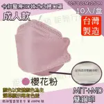【令和】雙鋼印韓版成人3D醫療口罩4盒組-櫻花粉(特殊色 KF94 40入/4盒)