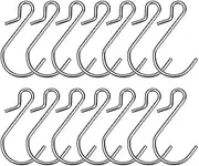Hysagtek 60 Pcs S Hooks for Christmas Tree, Heavy Duty Metal Gutter Hanging, Kitchen, Ornaments, Outside String Lights - S Shaped Clips