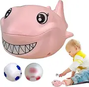 Floating Ball Toy Air Blow - Cute Shark Children's Sensory Game Ball Blower with 2 Balls - Cartoon Ball Blowing Animal Model Toys for Learning Props