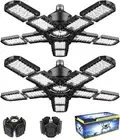 Paquete de 2 luces LED para garaje de 180 W, 36000 lm para garaje