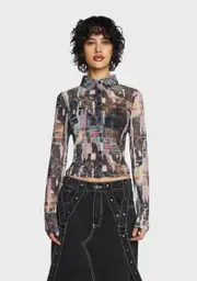 [The Ragged Priest] Amnesia Mesh Top