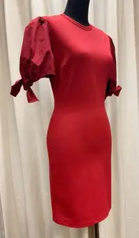 在飛比找Yahoo!奇摩拍賣優惠-Red Valentino全新未穿正紅色合身洋裝