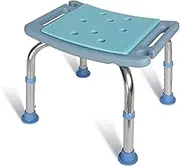 FFSPIIO Portable Shower Seat, for Elderly Disabled Strong Durable Bath Stool Adjustable Height Safety No-Slip Comfortable Shower Chair Shower Chair