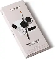 Inglot Eye Essentials Set | Duraline + AMC Eyeliner Gel 77 + Makeup Brush 31T | Black Eyeliner | Prolong Makeup Durability | Transparent | Waterproof |