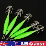 5Pcs Luminous Squid Lure Octopus Bait Double Hook Squid Hook for Octopus Squid