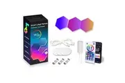 3PCS Wifi LED Hexagon Light RGB Panel Light Smart Wall Light Music Sync Remote Control