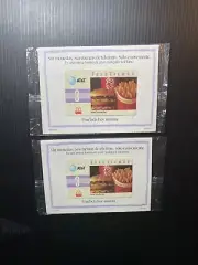 NEW MINT COLLECTIBLE SPANISH MCDONALDS AT&T Teleticket Phone Card 2 Available