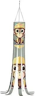 Halloween Garden Cute Monkey Windsock Lights Halloween Lighted Windsock for Patio Yard Pathway Party Decor