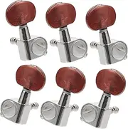 ULDIGI Replacement Guitar Tuning Pegs 6 Pack Metal String Tuning Keys Guitar Head Pegs Locking Mechanism