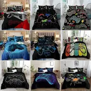 v4876 Bed Sheets Game Playstation Gamer Duvet Cover Bedding Set Pillowcases Bed Sheets IU4876