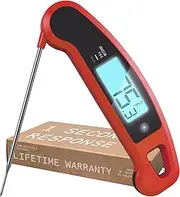 [Lavatools] PX1D Javelin PRO Duo Ultra Fast Professional Digital Instant Read Meat Thermometer for Grill and Cooking, 11.5cm Probe, Auto-Rotating Backlit Display, Splash Resistant – Sambal