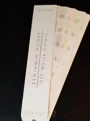 Benjamin Moore Off-White Colors - ColorPreview Fan Deck. NEW