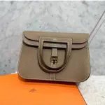 二手精品 HERMES HALZAN 25 大象灰 18 ETOUPE 銀扣