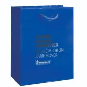 Custom Gloss Laminated Euro Tote Bag 8x4x10 Foil Stamped with Logo on 100 Bags
