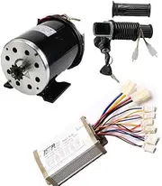 [YC Yier] 36V 800W Brushed Motor and Speed Controller + LCD Throttle Key Lock for Electric Scooter Go Kart Bicycle e Bike Tricycle Moped ATV Quad Dirt Bike Razor 4 Wheeler