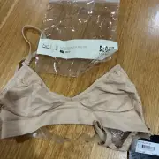 Bloch Women’s Petite/Small Clear Back Bra In Sand