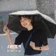 【rento】日式超輕黑膠蝴蝶傘 晴雨傘 -薄墨灰