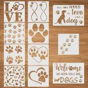 Plantillas Con Estampado De Patas De Perro, 11 Plantillas De Patas Para Pintar,