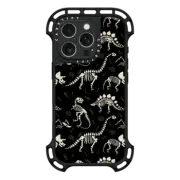 iPhone 16 Pro Ultra Bounce Case MagSafe Compatible Dinosaur Fossils on Black