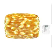 LED String Lights Copper Wire Lights Indoor and Outdoor Fairy Lights for Christmas Bedroom Parties -Warm White
