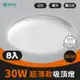 【青禾坊】好安裝系列 歐奇 30W LED 超薄款吸頂燈(TK-DE004W)-8入