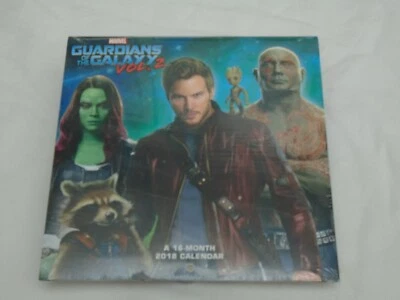Collectable Marvel Guardians of the Galaxy Vol.2 16 Month Calendar 2018 sealed.