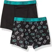 [Calvin Klein] Boys' Kids Performance Boxer Brief Underwear, Multipack
