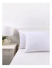 [Dreamaker] Super Plush Quilted Pillow Protector 48x73cm 2 Pack in White
