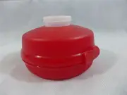 Tupperware Mini Salad Keeper With Smidget or Sandwich Keeper Too Red New