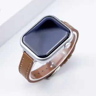 超薄皮革錶帶手鍊兼容 Apple Watch Ultra 2 44mm 49mm 45mm 41mm 42mm 40mm