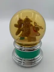 6" Gingerbread Snowburst Christmas Tree Battery Animated Snow Globe Glitter