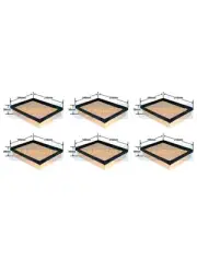 6 x Transgold Air Filter fits Mini Mini 1.6 R50,R53 Cooper (for: Mini)
