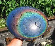 Stainless Tongue Drum - VibeDrum - Moonshine – 9 Notes - 12" - S -E-Minor-432 Hz