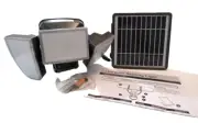 LED SOLAR Security Light Triple Head Motion Activated Light 15 W 5000 K- NEW