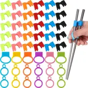 36 Pieces Chopstick Helper Training Kit Chopsticks Learning Ring Buckle Chopstic