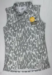PUMA Girls Large CLOUDSPUN Three Brush Fashion Sleeveless Golf Polo