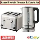 Russell Hobbs Toaster & Kettle Set Bread Toasting Water Heater Jug Kettle Tea