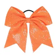 Orange Sequin Bow Hair Clips for Girls Large Red Cheer Hair Bows Orange,Red