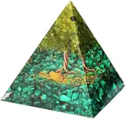 Tree of Life Orgonite Pyramids - Crystal Pyramids for Positive Energy - Crystal