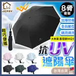 【全自動型｜晴雨兩用】 抗UV遮陽傘 雨傘 摺疊傘 折疊傘 遮陽傘 八骨傘 自動傘 黑膠傘 陽傘 輕便傘 晴雨傘