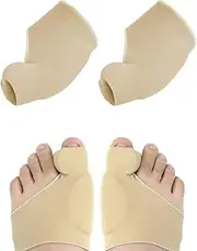 1 Pair Toe Corrector for Men and Women, Large Toe & Foot Toe Relief Forefoot Pads, Hammer Toe Correction and Protection, Toe Separator Hallux Valgus, Skin Tone