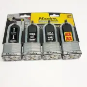 KEYED ALIKE - 4 pack Master Lock Padlock Magnum Laminated Steel & BORON CARBIDE