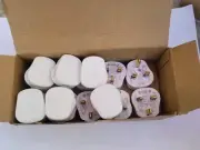 Box Of 16 Knightsbridge 13A UK Plug Top Fused with Screw Cord GripWhite SN1383