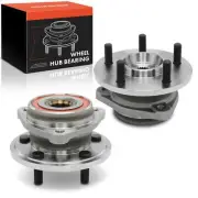 Front Left & Right Wheel Bearing & Hub Pair for Jeep Cherokee Wrangler Comanche (for: Jeep)