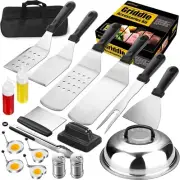 Griddle Accessories Kit, Flat Top Grilling Accessories, Portable BBQ Gril