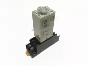 2 sets H3Y-2 Power On Delay Timer Time Relay 12V DC 5sec 5s DPDT With Base
