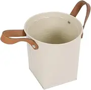 MAGICLULU 1Pc Flower Bucket with Handle Chic Retro Planter Bucket for Floral Arrangements Art Planting Pot for Home Garden Decor