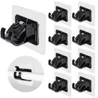 2pcs Wall Hanging Curtain Rod Holder Nail-Free Curtain Rod Hook Home Accessor