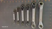 SK Tools USA 6pc Metric 7mm to 18mm Offset Ratcheting Box End Wrench Set