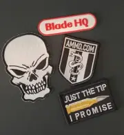 Four Tactical morale Patches (HOOK-3D PVC Rubber) & Embroidered NEW